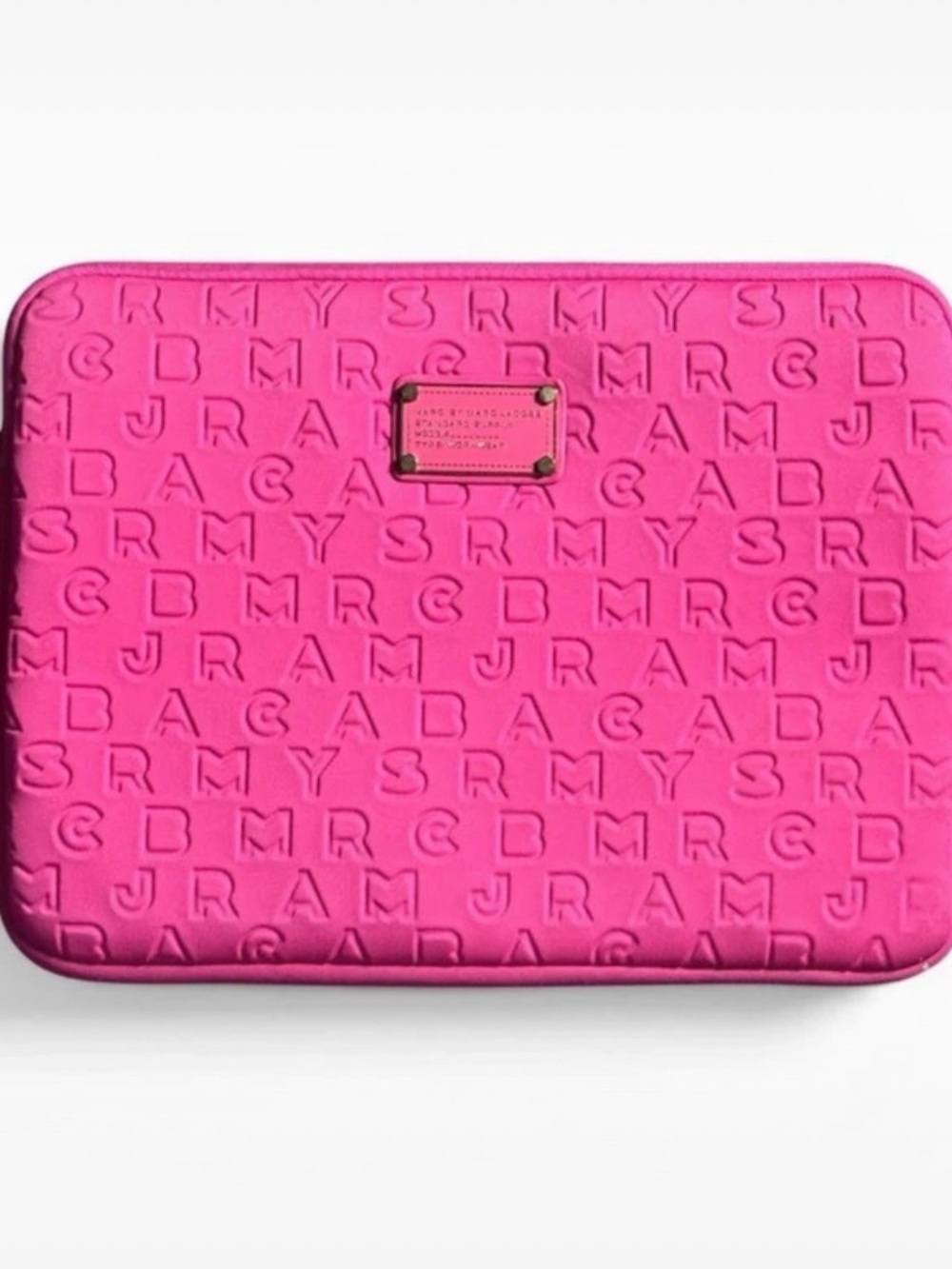 Marc by Marc Jacobs Hot Pink Embossed Tablet Sleeve